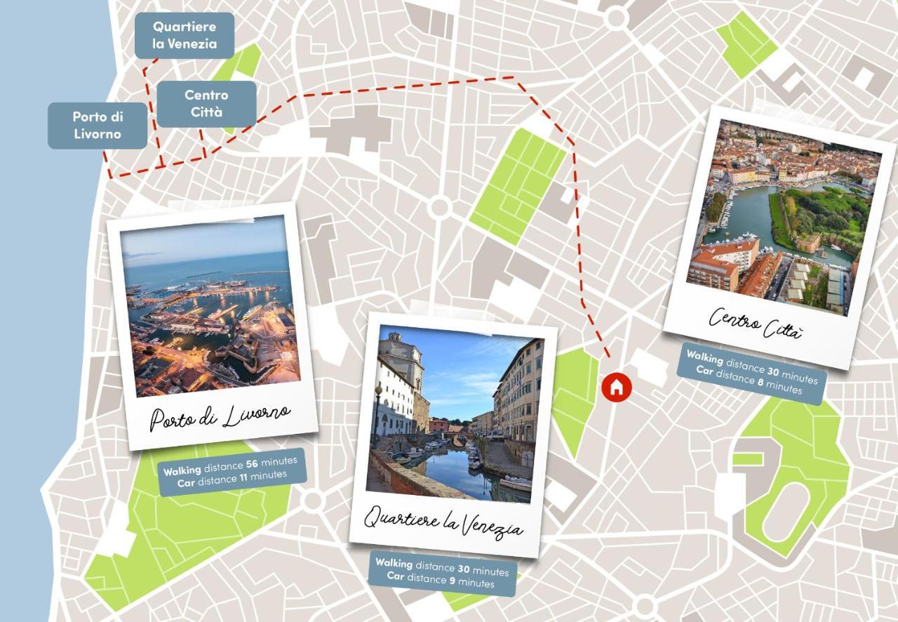 Free Parking Appartamento 5 Stelle Elegante Con Suite ليفورنو المظهر الخارجي الصورة